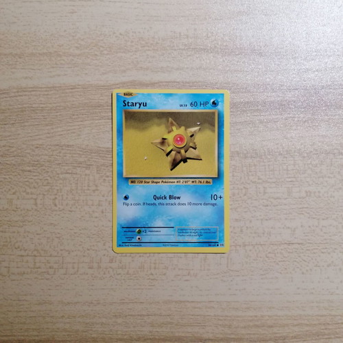 Pokémon Staryu Evolutions 2016 card new