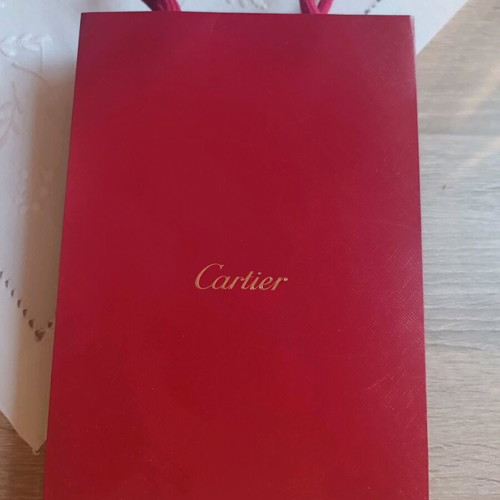 Cartier luxury shopping bag like new, authentic packaging