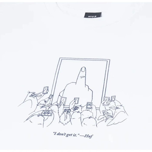HUF t-shirt used, size small, white