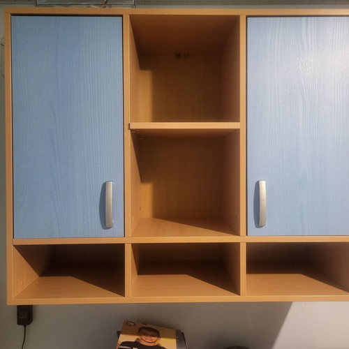 Teenage and Children's Room Set like new, blue and natural wood