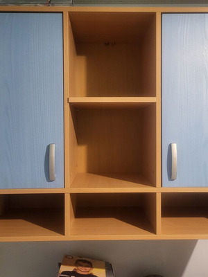 Teenage and Children's Room Set like new, blue and natural wood