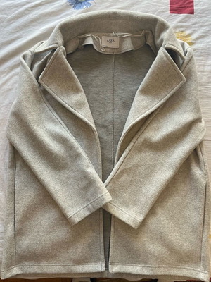 Unisex gray Zara Basic coatigan like new