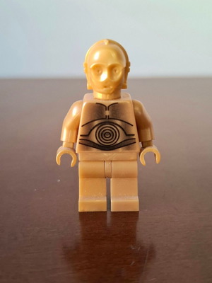 Lego Star Wars C-3PO minifigure like new, pearl gold