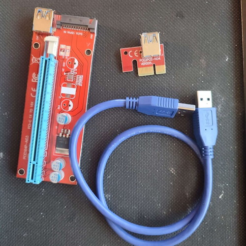 PCI-E 1x to 16x Powered Riser Kit new