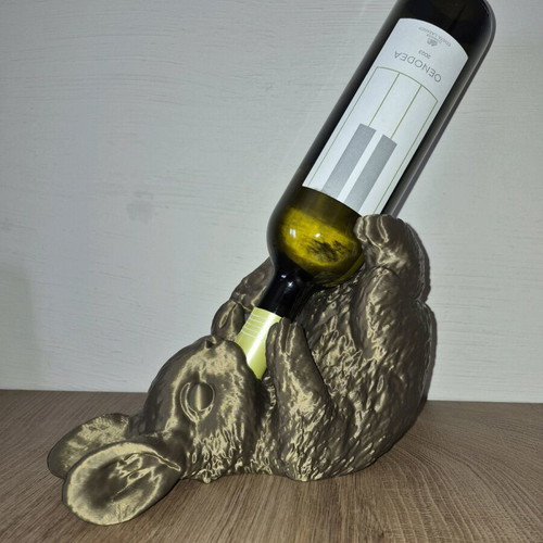 3D Printed Rabbit Wine Holder New Decorative Bottle Stand