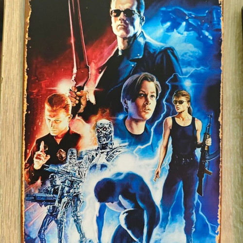 Metal decorative sign Terminator 2 Judgement Day like new