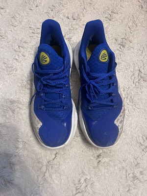 Under Armour Curry μπασκετικά παπούτσια, μπλε και κίτρινα, μέγεθος 42