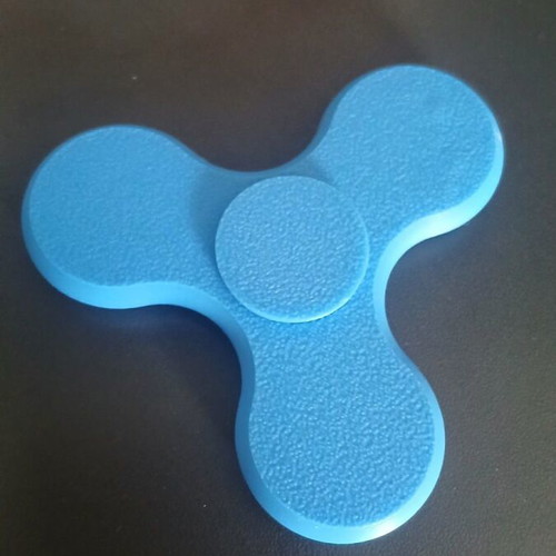Fidget Spinner Blue 3D Printed New, Lightweight, Functional