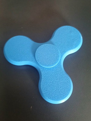 Fidget Spinner Blue 3D Printed New, Lightweight, Functional