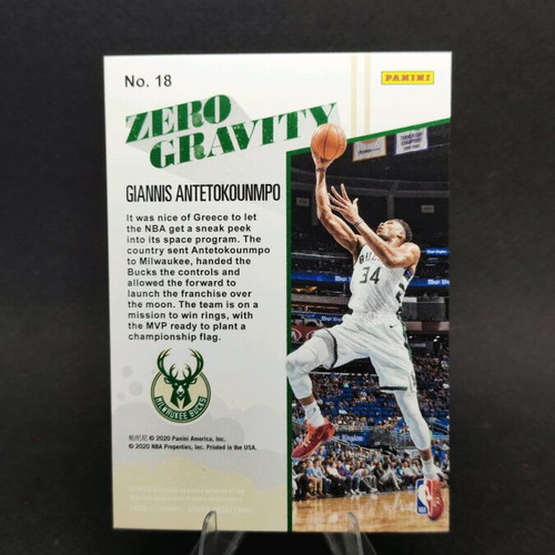 Antetokoumpo Zero Gravity card 91/99 like new