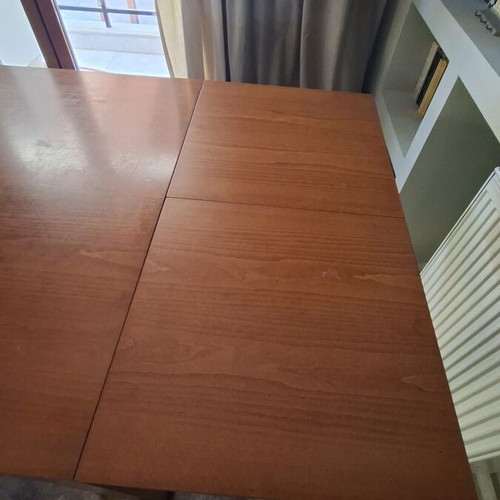 Extendable Solid Walnut Dining Table used, 10-12 seats