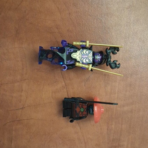 LEGO Ninjago Overlord (Crystallized) & Stone Army Warrior figures