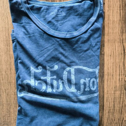 Von Dutch blue shirt used, sizes L and XL