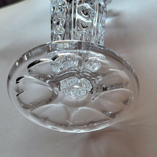 Crystal vase like new, 20cm height, 1980s vintage