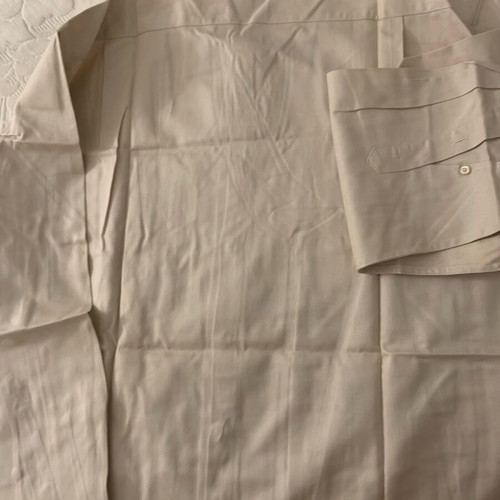 Alfa Perry men's shirt new, beige, 100% cotton
