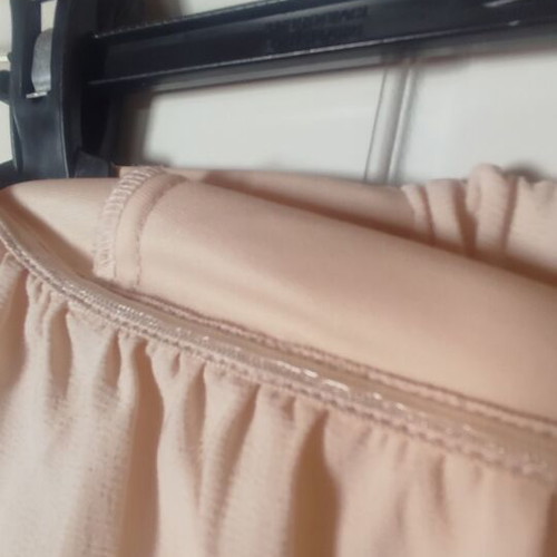 Nude Off Shoulder Crop Top with Silicone Support size M like new