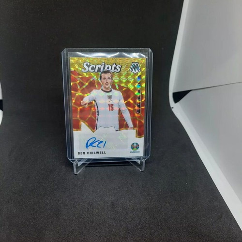Panini Mosaic UEFA Euro 2021 Ben Chilwell Scripts Auto card used