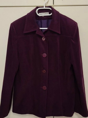 Velvet jacket purple used, size M