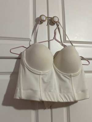 White bustier with cups used