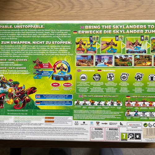 Xbox 360 Skylanders Swap Force Starter Pack used with 3 figures and game