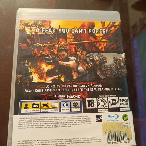 Resident Evil 5 PlayStation 3 game like new