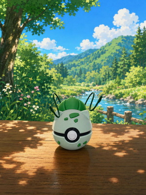 Pokemon Bulbasaur Inspired Pokeball Handmade 3D Printed Collectible