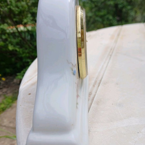 Antique table clock like new, porcelain