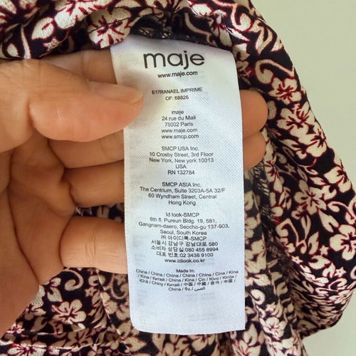 Maje dress like new, size 1, multicolored