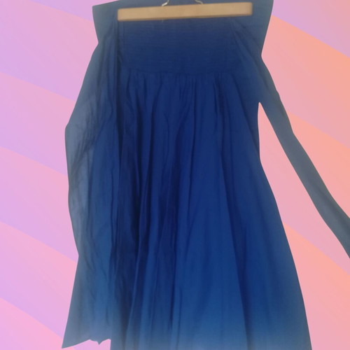 ASOS Blue Strapless Dress like new, size S 36