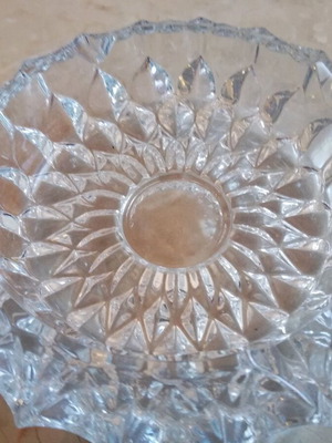Crystal ashtrays like new, vintage set of 2 pieces