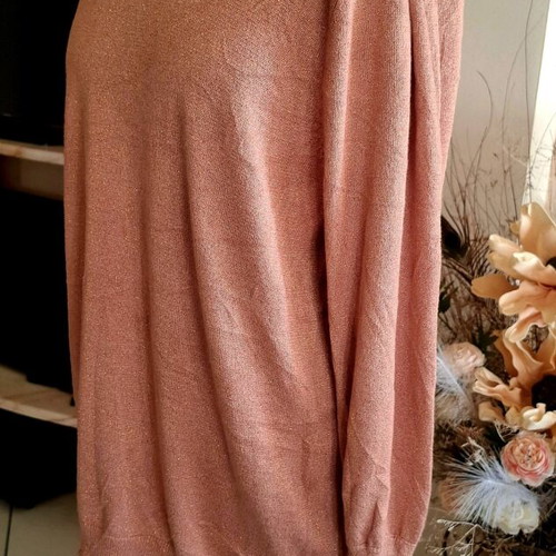 Joseph A knitted sweater new, golden rose color, size XL