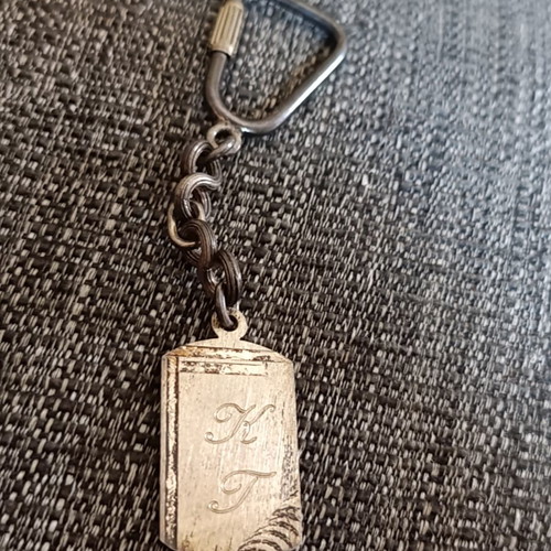 Vintage 925 silver handmade keychain, 20 grams