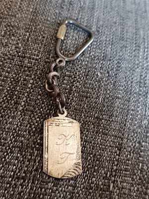 Vintage 925 silver handmade keychain, 20 grams