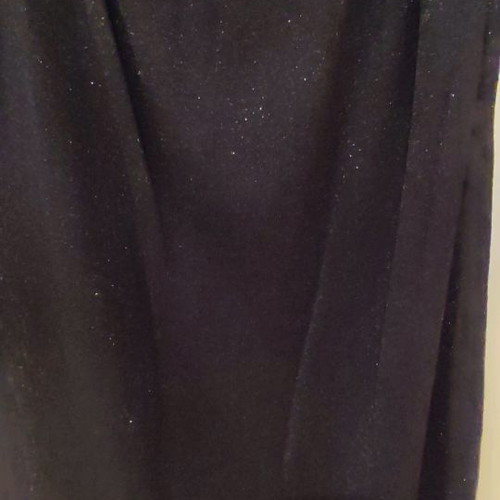 Black dress with silver threads