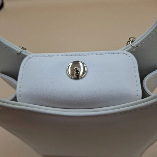 Vintage Paco Rabanne white mini bag, like new, vegan leather