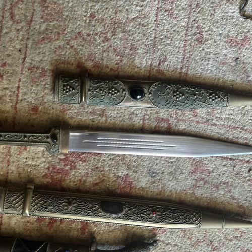 Decorative knives used, pack from 1980