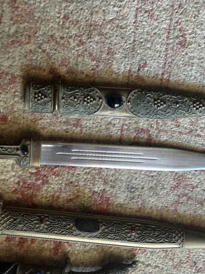 Decorative knives used, pack from 1980