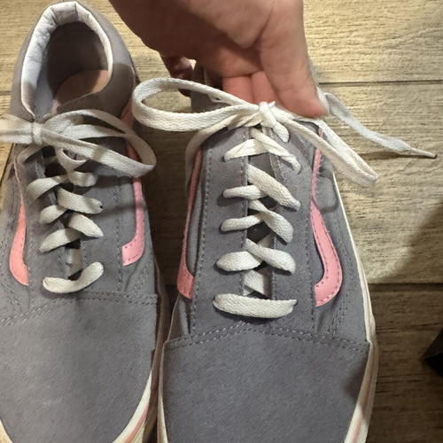 Vans shoes like new, gray and pink, size 39, athletic style