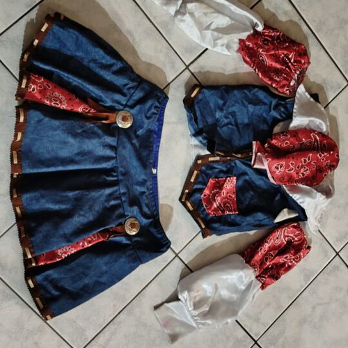 Carnival costume cowboy girl like new up to 9 years
