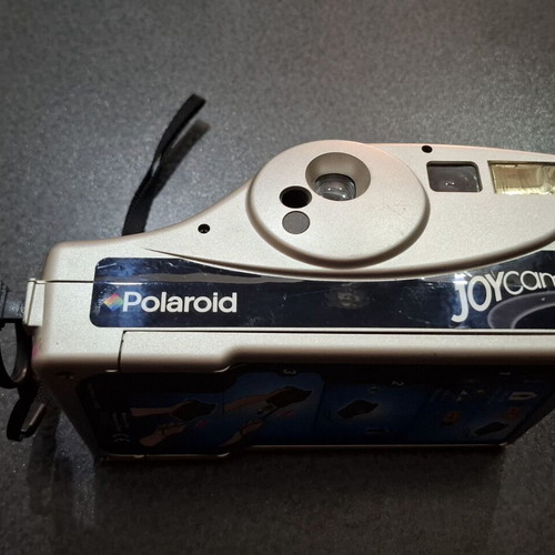 Polaroid JoyCam 500 vintage instant camera 1999 silver edition like new