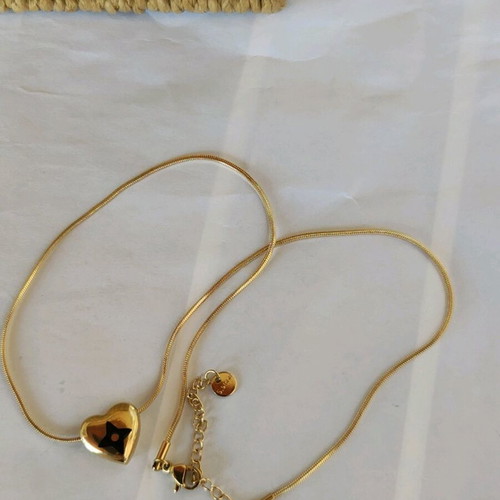 Steel necklace new, gold and silver color