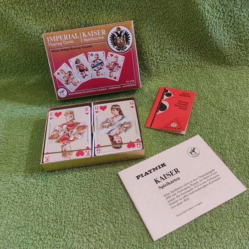 Piatnik Sealed Imperial Kaiser Collectible Playing Cards '70 new