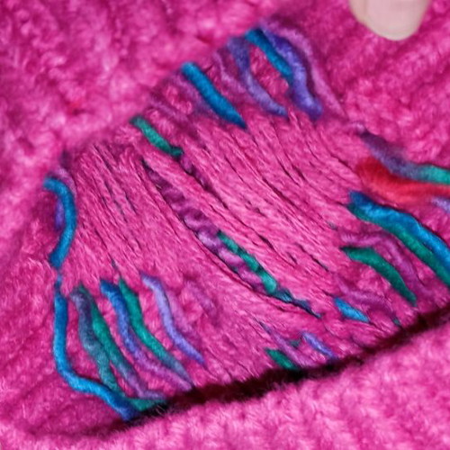 Handmade acrylic women's hat like new, one size