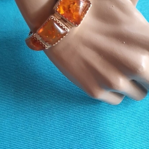 Vintage 90s Chaika jewelry watch used with amber