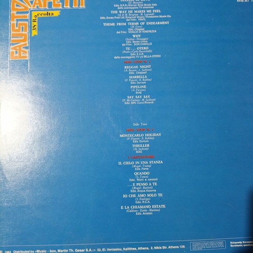 Fausto Papetti 38a Raccolta vinyl record