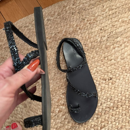 Sofia Manta 124 Black Sandals like new, size 41