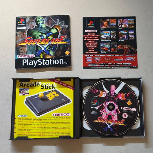 Soulblade PlayStation (PS1) game, Namco, complete set with manual