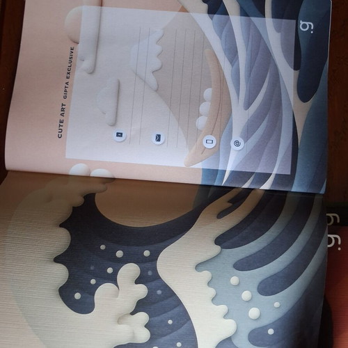 Lined notebooks with art-inspired covers, 40 sheets