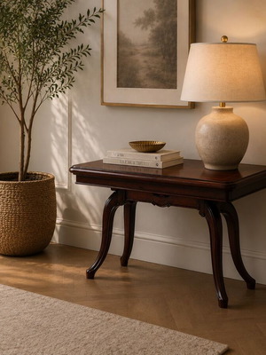 Handmade solid wood coffee table like new