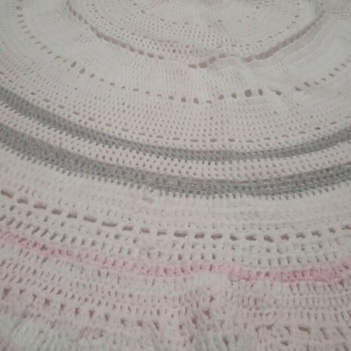 Handmade round rug like new, 55×55 cm